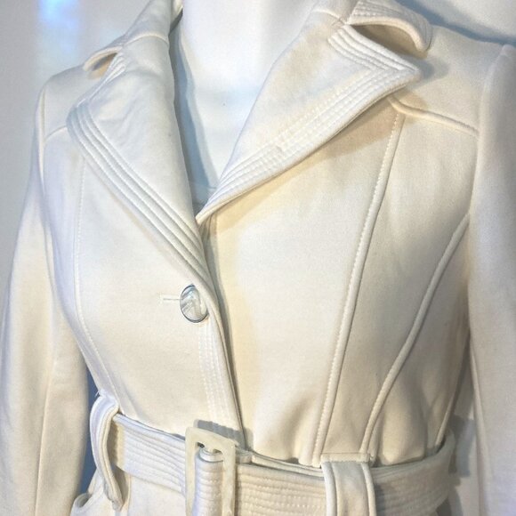 Kenneth Cole Reaction SZ S Cream color fitted jacket warn preppy traditional - Picture 3 of 12